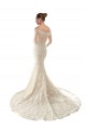 Shop Long Sleeves Off the Shoulder Trumpet Lace Wedding Dress