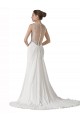 Shop Sweetheart Sheath Chiffon Beach Wedding Dress with Beaded Belts