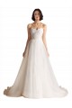 Shop Strapless Sweetheart Lace Bodice A-Line Organza Wedding Dress