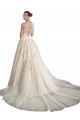 Shop Illusion Neck A-Line Tulle Wedding Dress