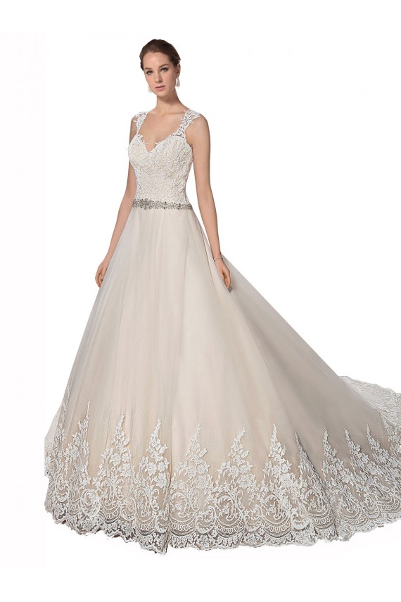 Shop Sweetheart Cap Sleeves Tulle Lace Wedding Dress