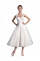 Shop A-Line Short Tea Length Sweetheart Tulle Lace Beach Wedding Dress