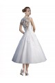Shop A-Line Short Tea Length Sweetheart Tulle Lace Beach Wedding Dress