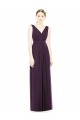 Shop V-Neckline Sleevelss Full Length Chiffon Bridesmaid Dress