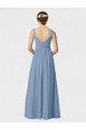 Shop Long Chiffon Bridesmaid Dress with Sweetheart Neckline and Wide Straps