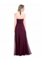 Shop Full Length Chiffon Bridesmaid Dress with Halter Top