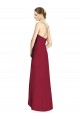 Shop Draped V-Neck High Low Chiffon Bridesmaid Dress