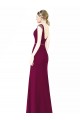Shop Slim Chiffon Bridesmaid Dress with Embellished Capped Sleeves