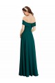 Shop Classic Off the Shoulder Chiffon Bridesmaid Dress with Cap Sleeves