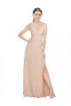 Shop Chiffon Bridesmaids Dress with Matching Chiffon Tie Sash