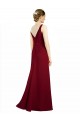 Shop Twist-Knot V-Neckline Long Chiffon Bridesmaid Dress