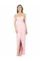 Shop High Low Off the Shoulder Strapless Ruched Chiffon Bridesmaid Dress