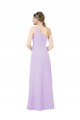 Shop Grecian Inspired Simple One Shoulder Chiffon Formal Bridesmaid Dress with Ruching