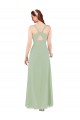 Shop Feminine Chiffon Bridesmaid Dress with Ruching and V-Neckline