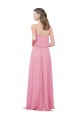 Shop Spaghetti Strap Chiffon Bridesmaids Dress with Ruffle Overlay