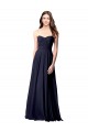 Shop Luxe Chiffon Bridesmaid Dress with Sweetheart Neckline and Shirred Bodice