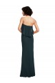 Shop Strapless Chiffon Bridesmaid Dress with cascading Flounce Crop Top Bodice
