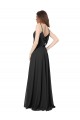 Shop Cowl Back Spaghetti Straps Long Chiffon Bridesmaid Dress 