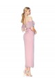 Shop Mermaid Cold Shoulder Short Knee Length Chiffon Bridesmaid Dress / Formal Prom Dress