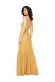 Shop Tied Strap Square Neck Long Chiffon Bridesmaid Dress