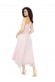 Shop Midi Length One Shoulder Chiffon Cocktail Bridesmaid Dress