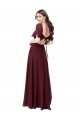 Shop Chiffon Flutter Sleeve Sweetheart Bridesmaid Dress