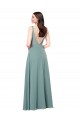 Shop Long Chiffon Formal Bridesmaid Dress with Open Back