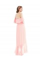 Shop Off the Shoulder Ruffled High Low Maxi Bridesmaid Dress