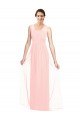 Shop V-Neck Full Length Chiffon Bridesmaid Dress