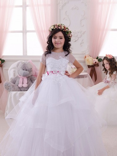 Shop Ivory Ball Gown Sweetheart Floor Length Flower Girl Dress