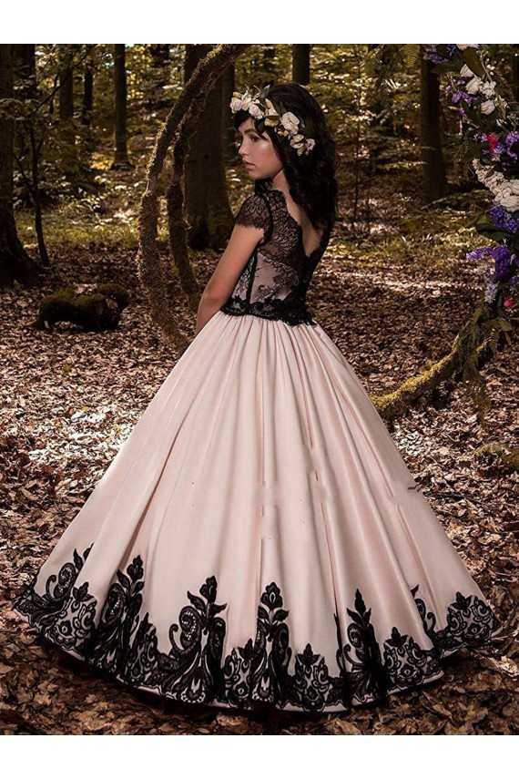 Shop Ivory Ball Gown Sweetheart Neck Sleeveless Flower Girl Dress