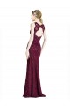 Shop Long Lace Bridesmaid Dress / Prom Dress with Peekaboo Bodice and Keyhole Back