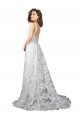 Shop Plunging V-Neckline Wedding Dress with Slit