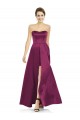 Shop Full Length Strapless Long Satin Bridesmaid Dress with Sweetheart Neckline