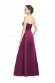 Shop Full Length Strapless Long Satin Bridesmaid Dress with Sweetheart Neckline