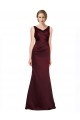 Shop Figure Shaping Formal Satin Bridesmaid Dress / Prom Dress with Structured Pleats