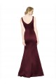 Shop Figure Shaping Formal Satin Bridesmaid Dress / Prom Dress with Structured Pleats