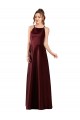 Shop Sleek Satin Bridesmaids Dress with Pockets