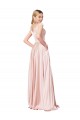 Shop A-Line Off the Shoulder Sweetheart Formal Satin Bridesmaid Dress / Prom Dress