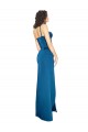 Shop Full Length Bustier Style Long Formal Silky Satin Bridesmaid Dress / Prom Dress with Low Back