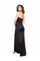Shop Full Length One Shoulder Ruffled Long Formal Silky Satin Bridesmaid Dress / Prom Dress with High Slit
