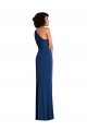 Shop Grecian Inspired One Shoulder Twist Draped Maxi Spandex Bridesmaid Dress / Prom Dress