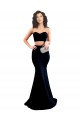 Shop Two Piece High Neck Formal Crepe Bridesmaid Dress / Prom Dress