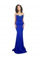 Shop Sweetheart Flower Neckline High Neck Formal Crepe Bridesmaid Dress / Prom Dress