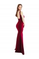 Shop Square Neckline and Backline Fitted Formal Crepe Bridesmaid Dress / Prom Dress
