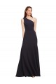 Shop Fit and Flare Formal Crepe Bridesmaid Dress / Prom Dress with One Shoulder