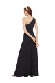 Shop Fit and Flare Formal Crepe Bridesmaid Dress / Prom Dress with One Shoulder