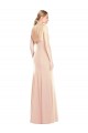 Shop V-Spaghetti Strap Open Back Bateau Neck Trumpet Bridesmaid Dress / Prom Dress