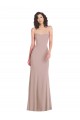 Shop Strapless Princess Line Formal Crepe Mermaid Bridesmaid Dress / Prom Dress