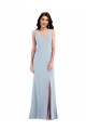 Shop Criss Cross Cutout Back Maxi Bridesmaid Dress / Prom Dress with Front Slit